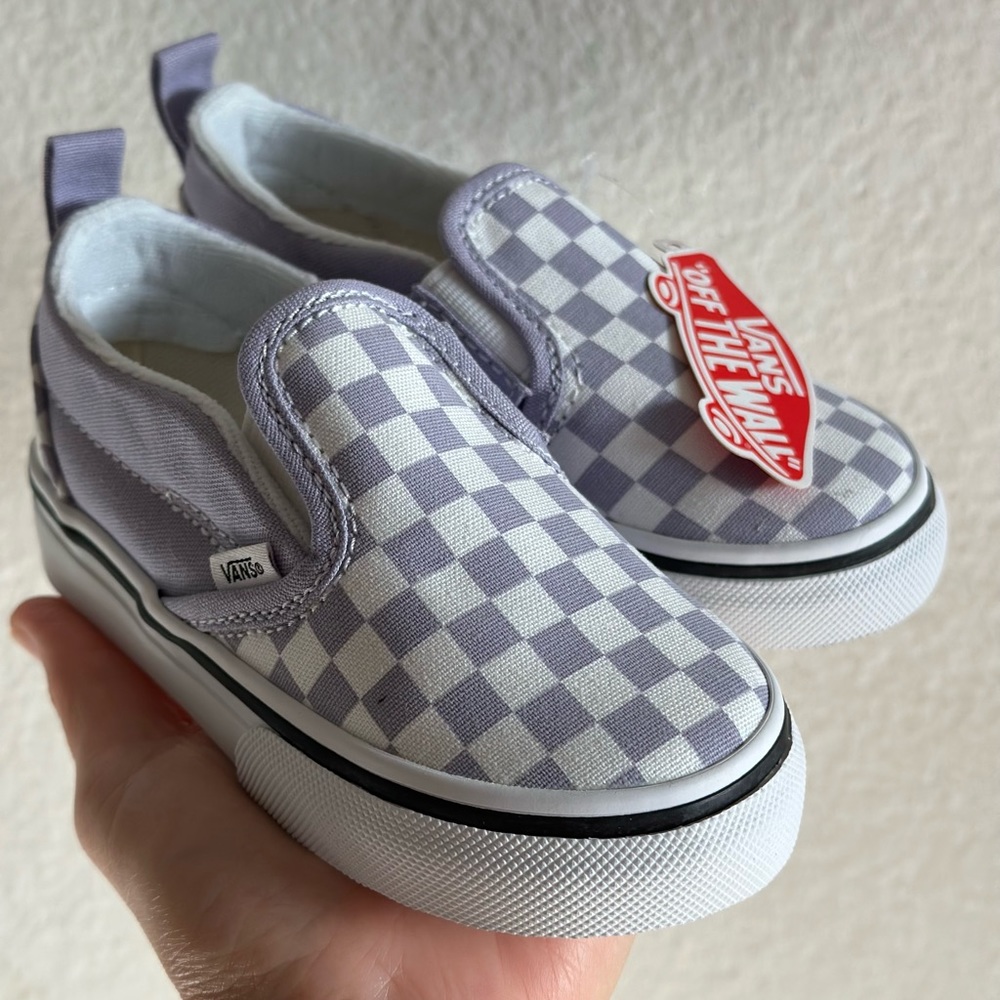NEW Toddler Slip-On V Checkerboard Shoe - 7US